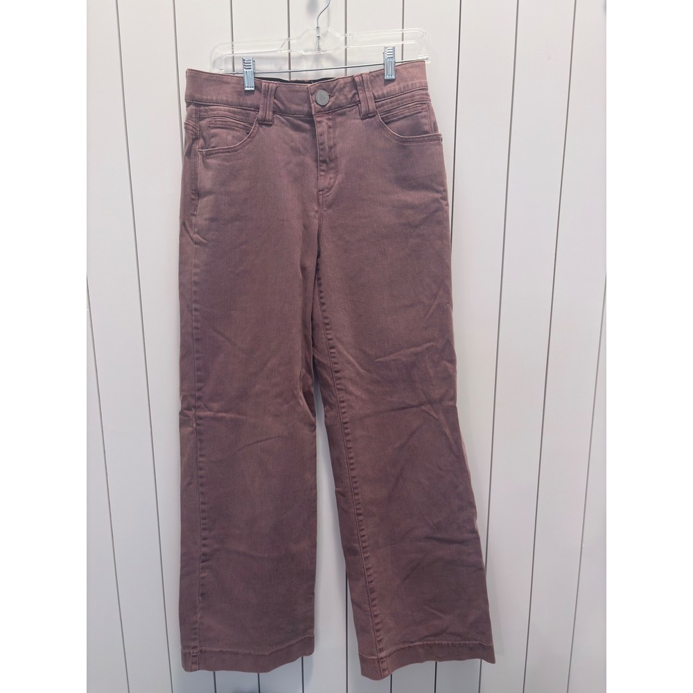 Democracy Wide Leg Pants Womens 6 Mauve Excellent Ab Solution Earthy Minimalist
